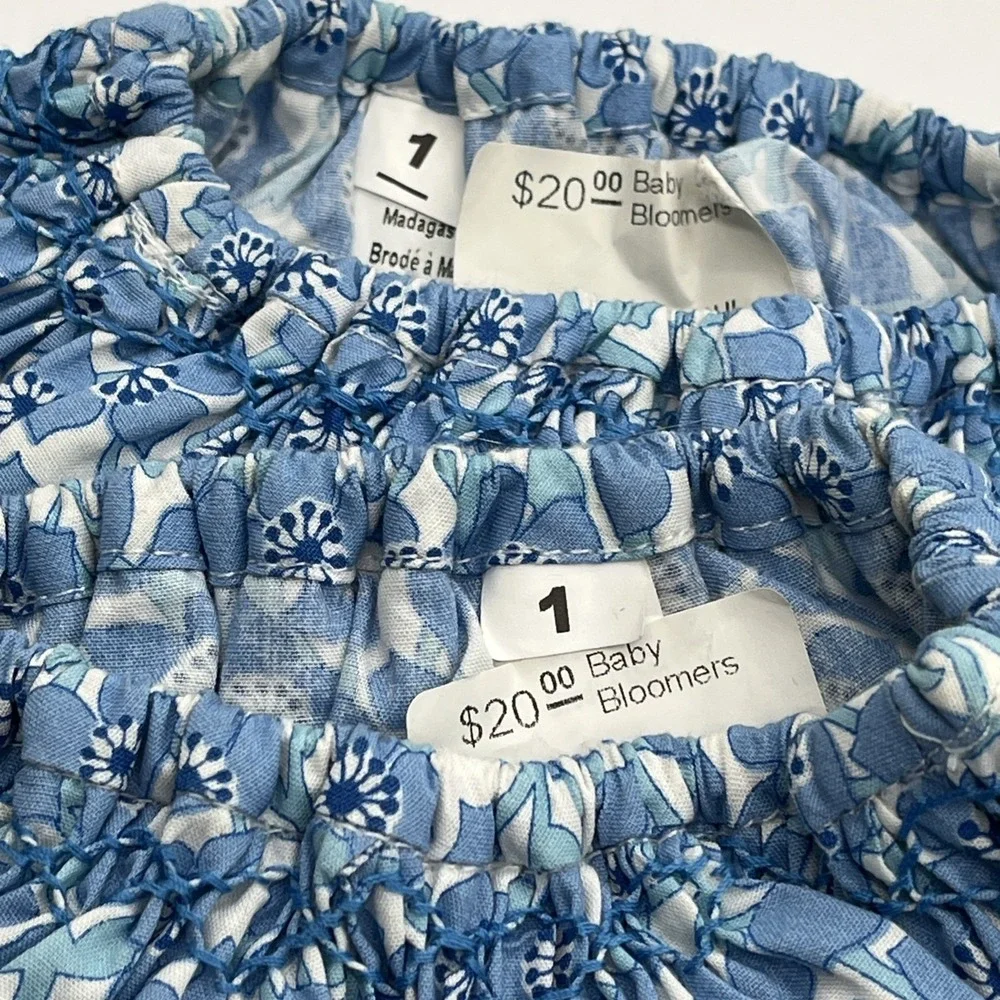 Lot 4 Boutique Baby Girl Bloomers Mixed Sizes Lison Paris Handmade Cotton New